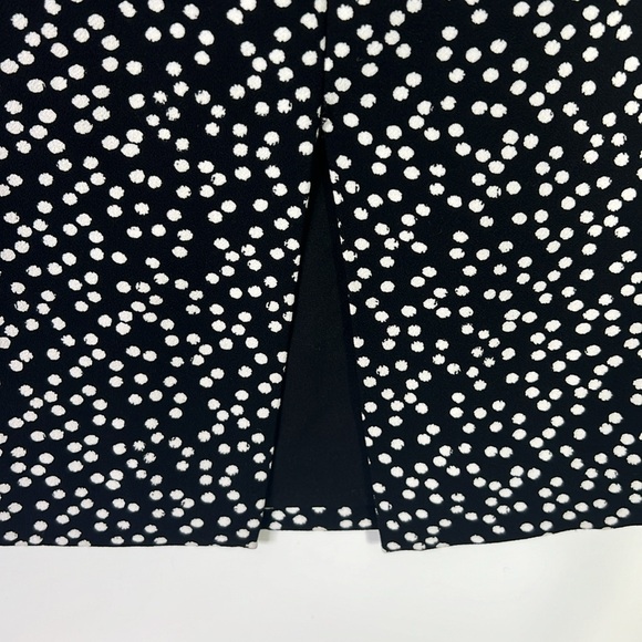 L.K. BENNETT WOMEN’S YOLANDA PRINT MONOCHROME TAILORED DRESS BLACK WHITE SZ 4 - Picture 5 of 9